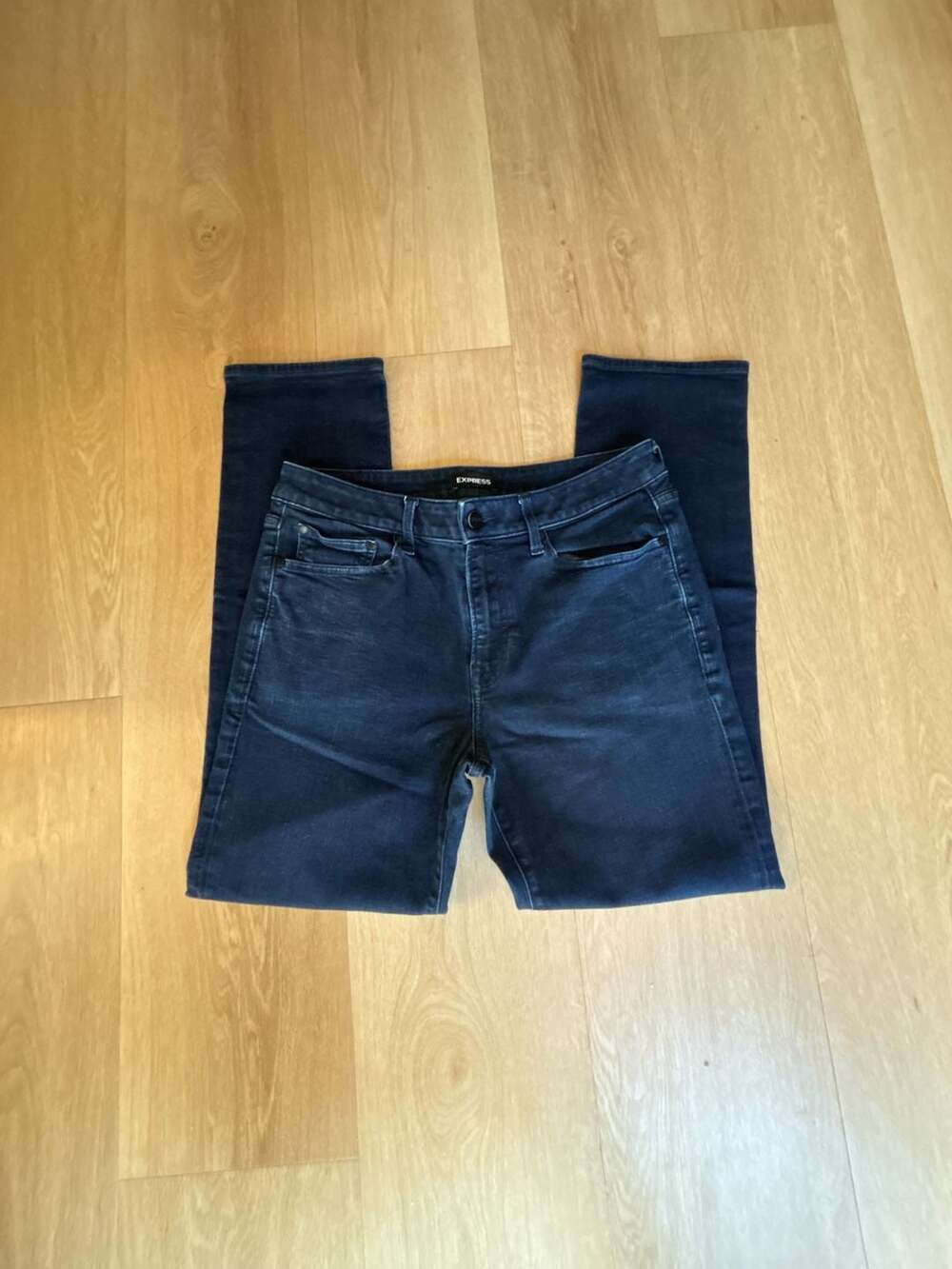 Express Men's Straight Fit Dark Wash Denim Jeans Size 33x32